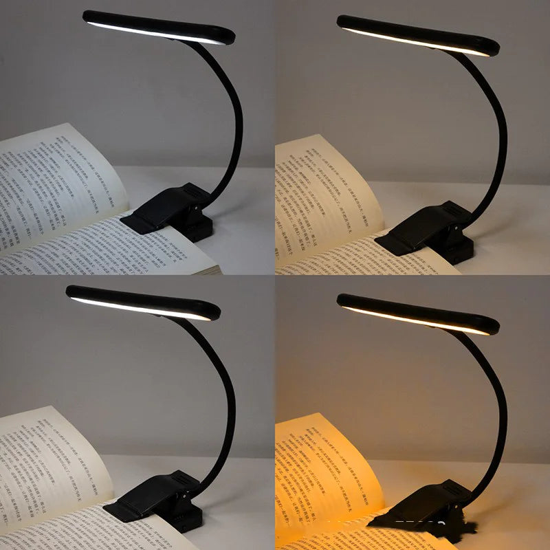 USB Rechargeable 14-LED Clip-On Reading Light