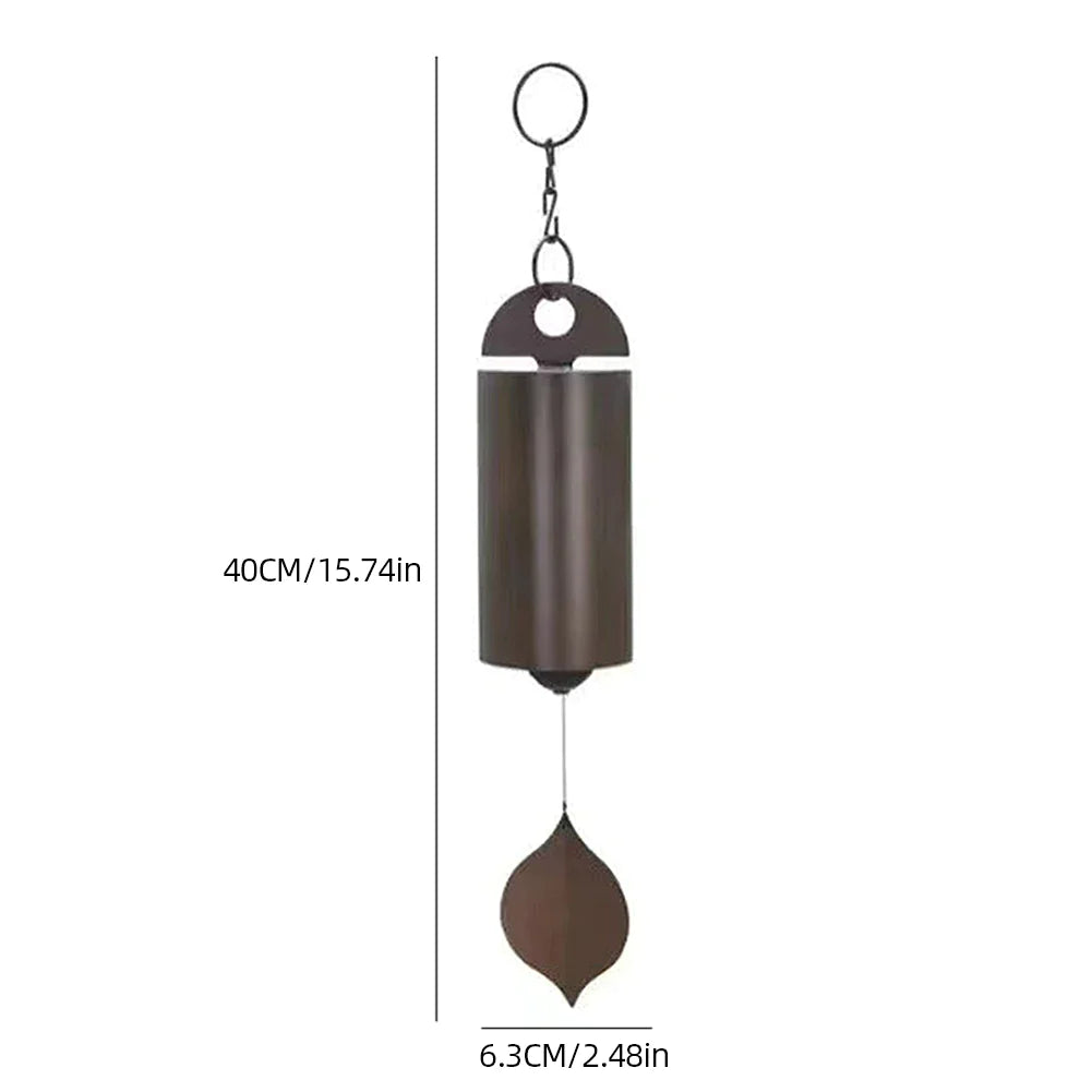 Large Deep Resonance Serenity Metal Bell Heroic Wind Chimes Outdoor Garden Decor