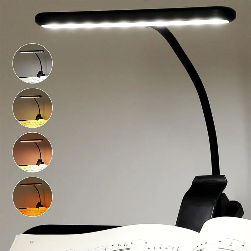 USB Rechargeable 14-LED Clip-On Reading Light